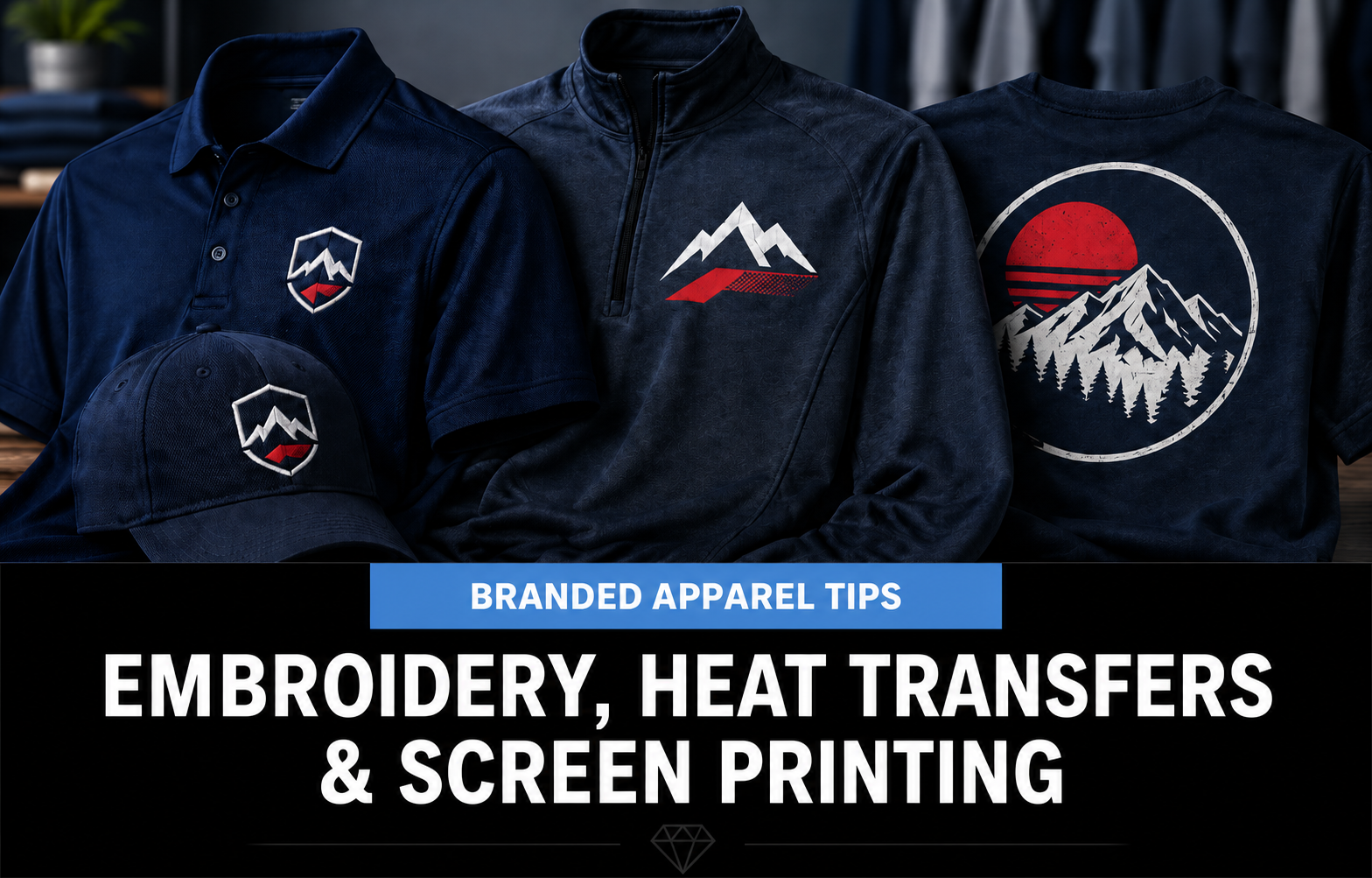 Embroidery vs Heat Transfers vs Screen Printing: What’s Best for Branded Apparel?