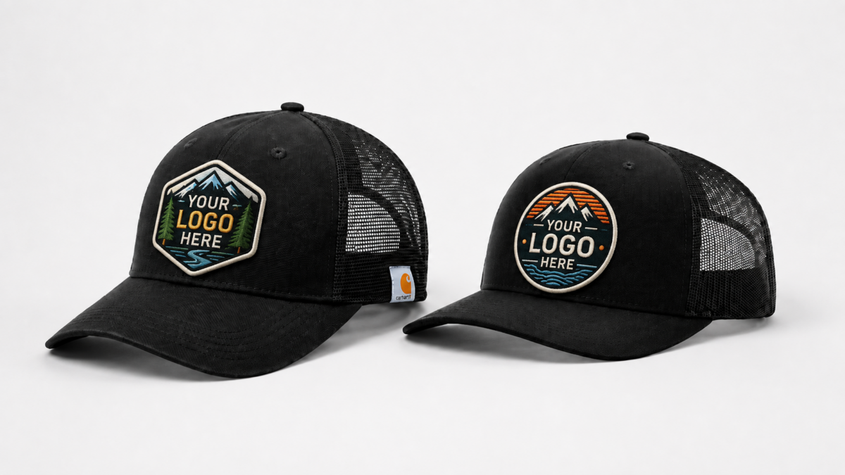 custom embroidered patches on trucker hats