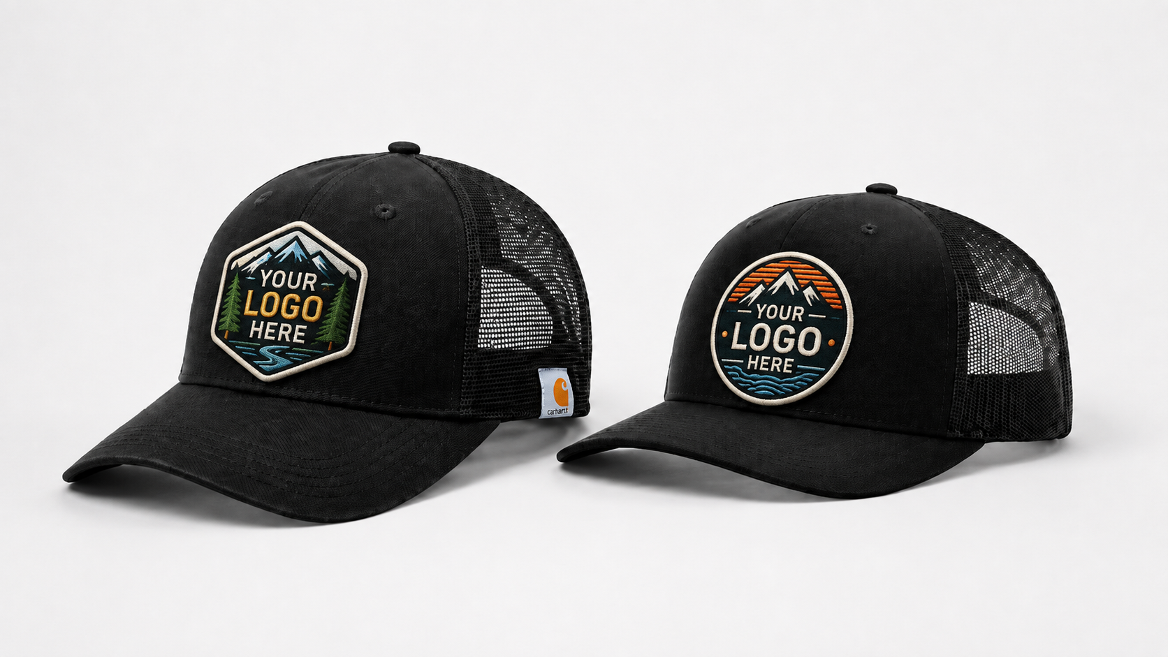 custom embroidered patches on trucker hats
